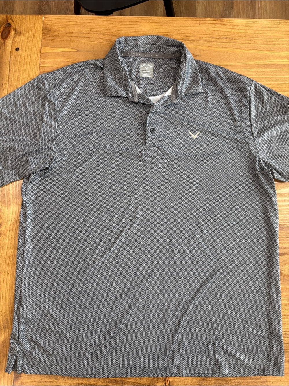 Callaway Men's Gray Patterned Golf Polo